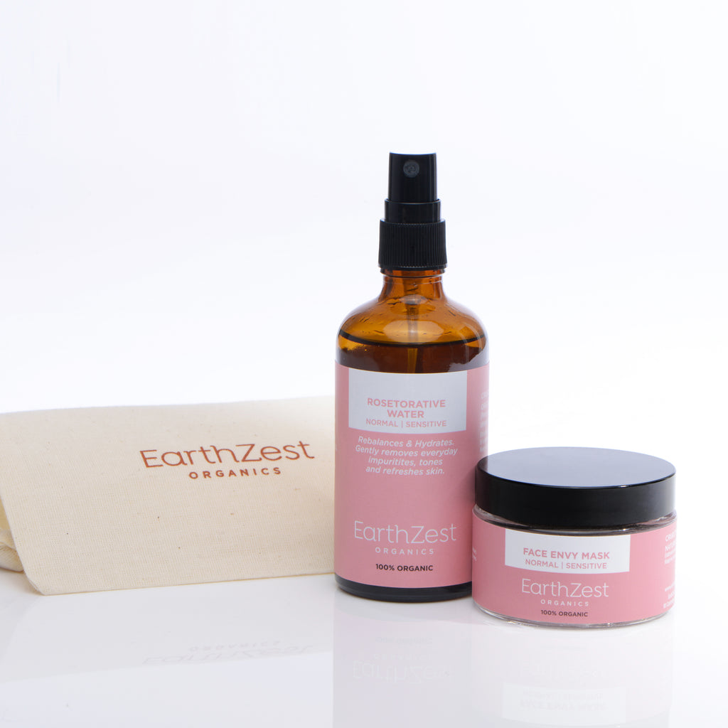 Vegan Organic Face Mask Gift Set by EarthZest Organics