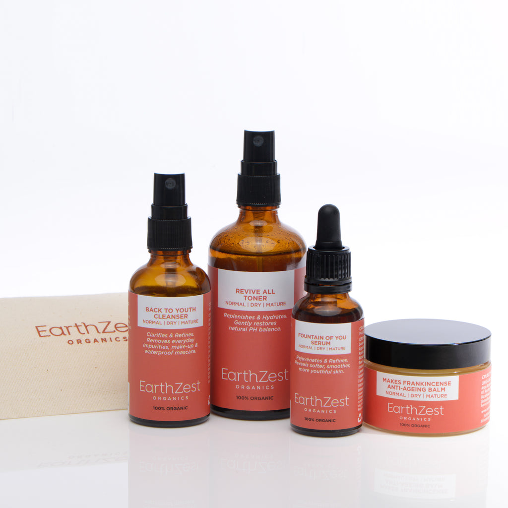 Organic Skincare UK Daily Kit for Normal Dry Mature Skin by EarthZest Organics