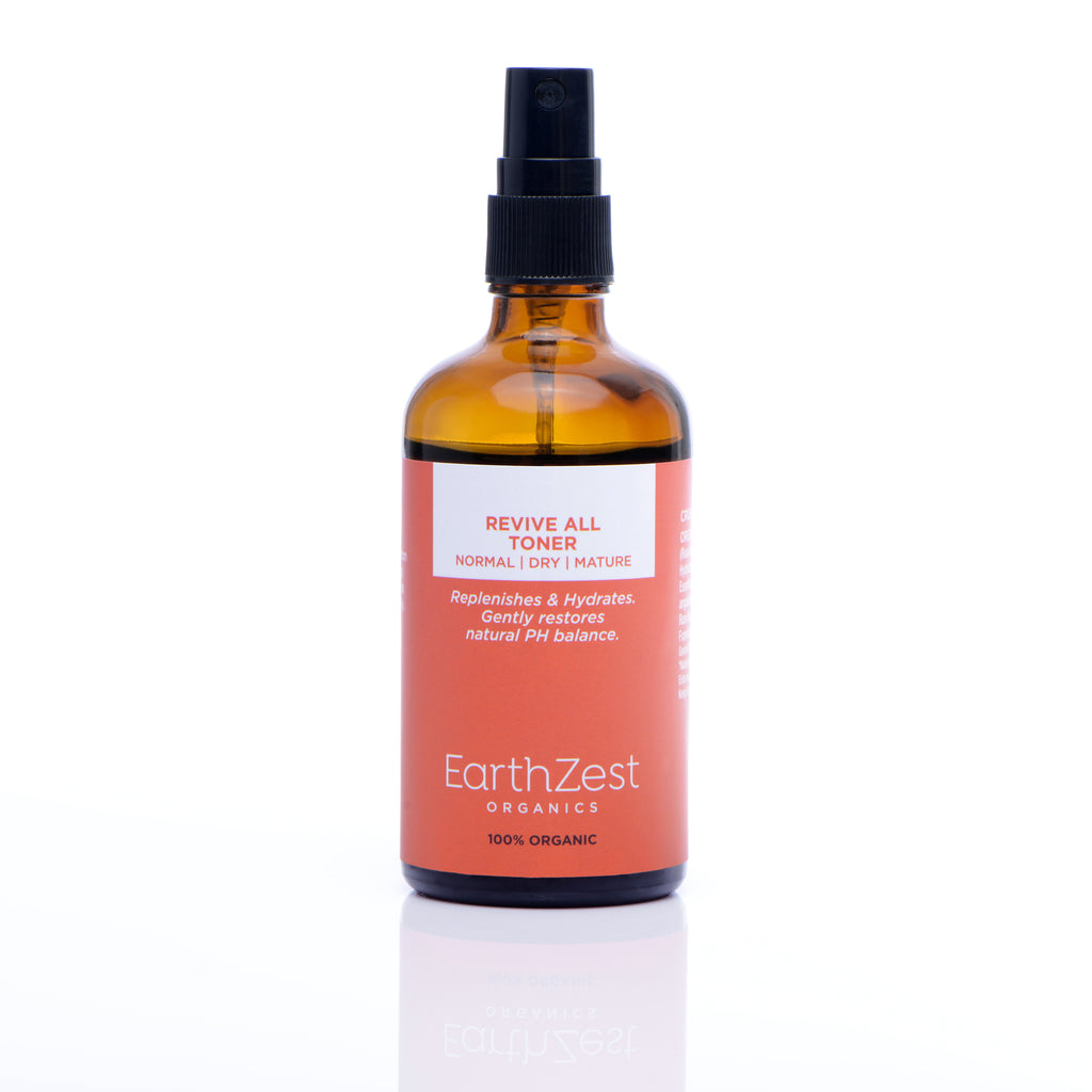 Natural Vegan and Organic Toner for Normal, Dry & Mature Skin by EarthZest Organics