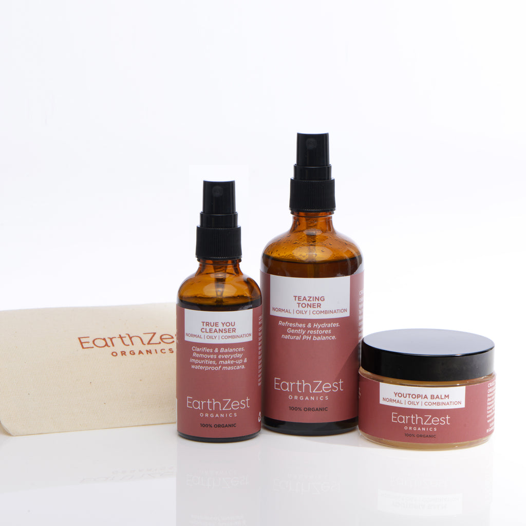 Vegan skin care UK for Normal Oily Combination Skin by EarthZest Organics